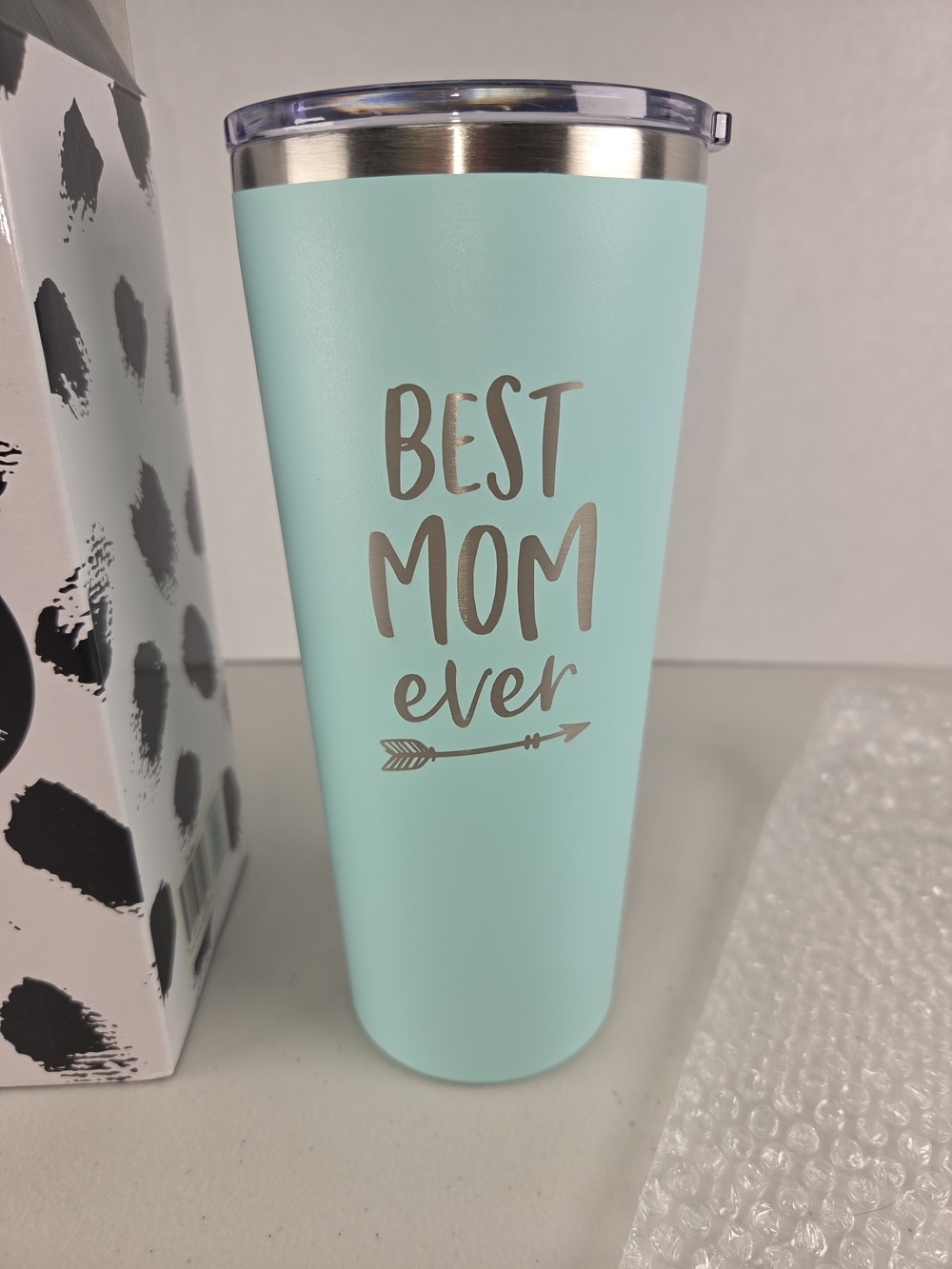 Brand New In Box Best Mom Ever Mint Travel Tumbler - Picture 2 of 9